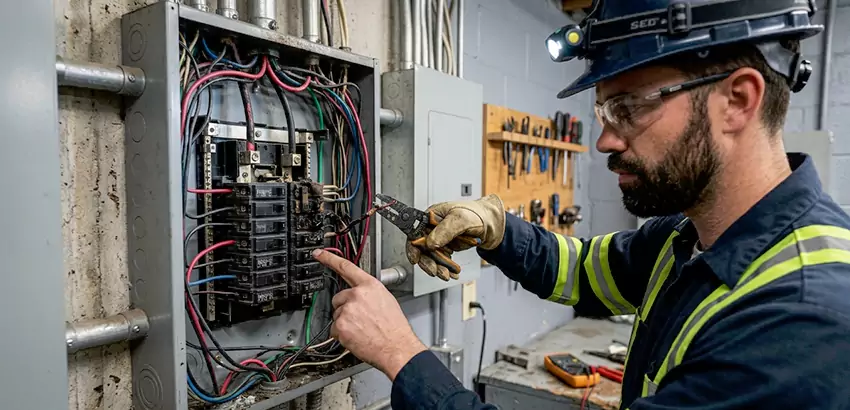 Breaker Box Short Circuit Repair in Fayetteville
