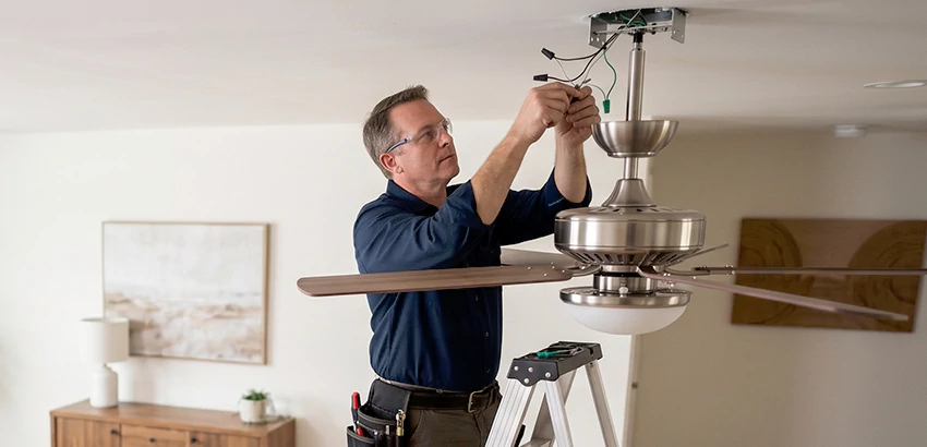 Ceiling Fan Light and Switch Repair in Fayetteville