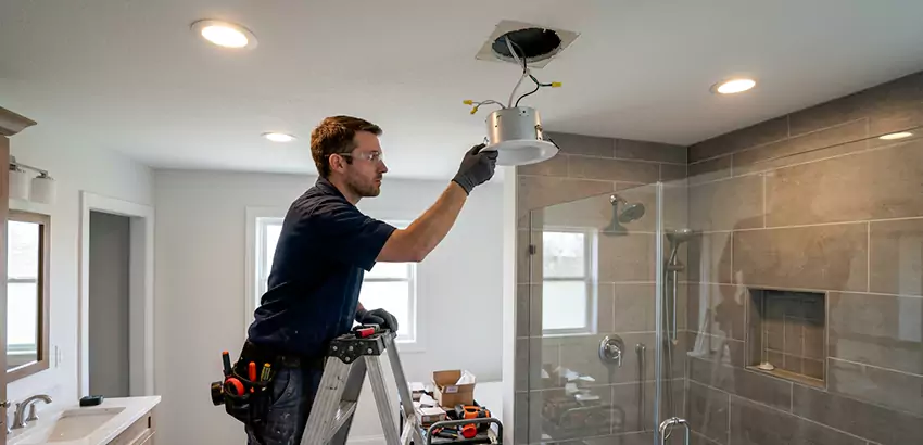 Bathroom and Shower Recessed Lighting Installation in Fayetteville