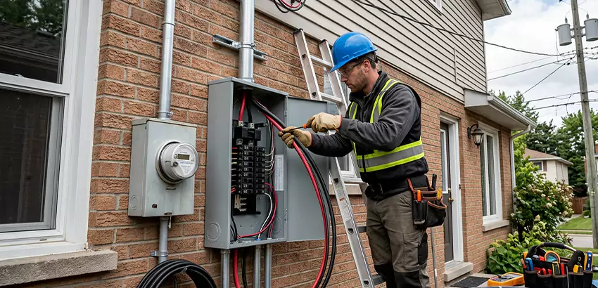 Outdoor Subpanel Installation in Fayetteville