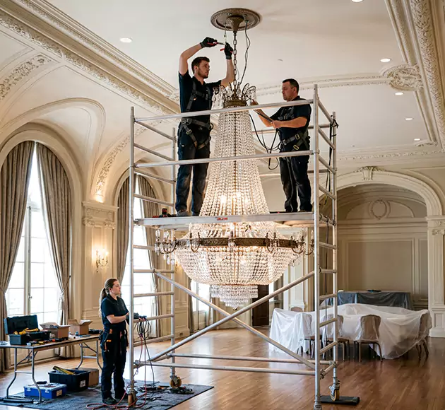 Professional Chandelier Installation: Your Local Fixture Team in Fayetteville, AR